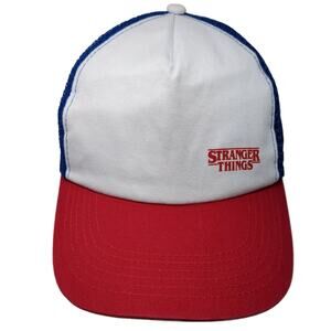 Stranger Things Netflix Snapback Trucker Hat Multi One Size Adjustable Mesh Back